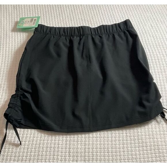 CORAL BAY WOMENS PETITE SMALL Black SKORT - Picture 3 of 6